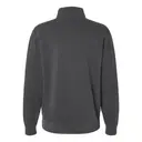 Independent Trading Co. Unisex Pigment-Dyed Quarter-Zip Pullover Pigment Black Back
