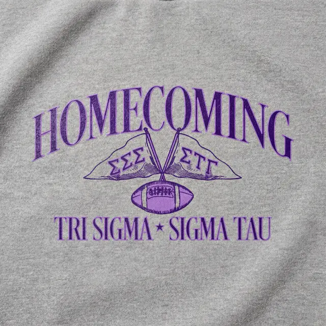Sigma Sigma Sigma Football Flags Homecoming Sweater