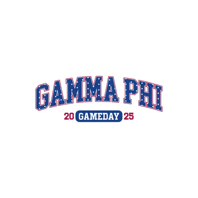 Gamma Phi Beta Stars and Stripes Game Day Shirt