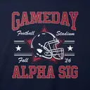 Alpha Sigma Alpha Football Helmet Game Day Hoodie