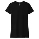 Customizable Next Level Apparel Ladies' Cvc T-Shirt 6610 Black Front