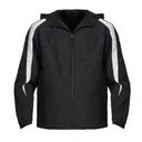Sport-Tek Fleece-Lined Colorblock Jacket JST81 Black White Front