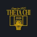 Theta Chi Gold Basketball Hoop Graphic Philanthropy Shirt