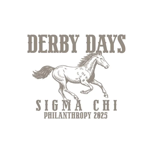 Sigma Chi Derby Days Horse Drawing Philanthropy Shirt