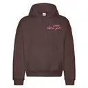 Alpha Gamma Delta Xoxo Script in Pink PR Hoodie 2