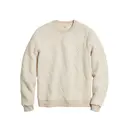 Marine Layer Corbet Quilted Crewneck Oat Heather Front