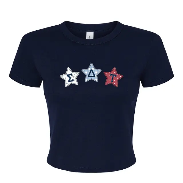 Sigma Delta Tau Star Patch Design PR Shirt 2
