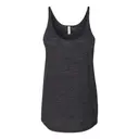 Customizable Bella + Canvas Ladies' Slouchy Tank 8838 Chrcl Black Slub Front