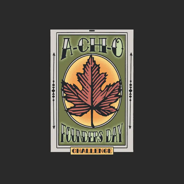 Alpha Chi Omega Autumn Leaf Founder's Day Shirt