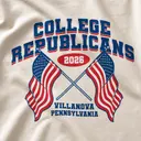 College Republicans Crossed Flags Graphic PR Crewneck