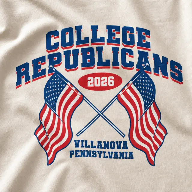 College Republicans Crossed Flags Graphic PR Crewneck