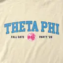 Theta Phi Stacked Text Disco Ball Date Party Tank