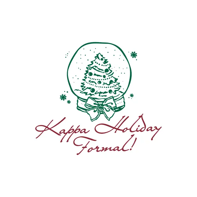 Kappa Kappa Gamma Snow Globe Holiday Formal Shirt