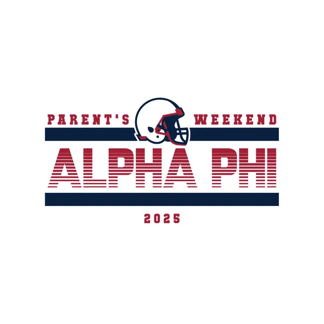 Alpha Phi Helmet Striping Parent's Weekend Sweater