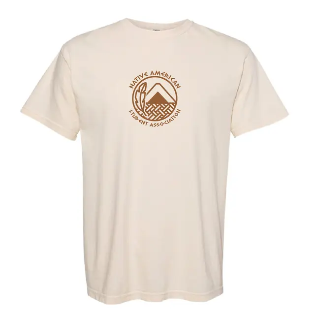 Native American Student Association Feather and Mountain PR Shirt-2