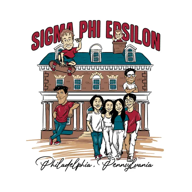 Sigma Phi Epsilon House Illustration PR Shirt