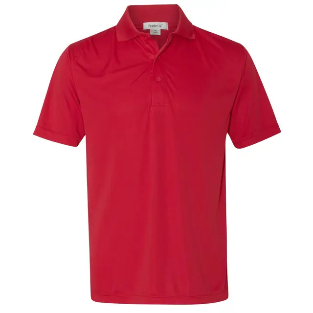 Customizable Sierra Pacific Value Polyester Polo 100 Red Front