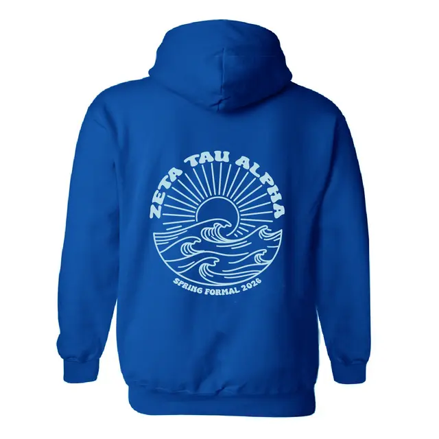 Zeta Tau Alpha Sunburst Wave Semi Formal Hoodie 2