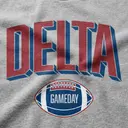 Delta Delta Delta Bold Block Lettering Game Day Hoodie