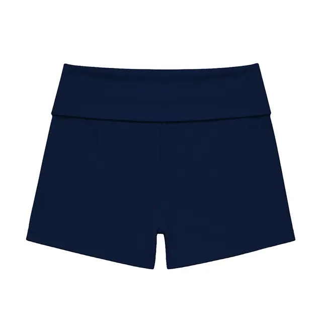 FP100 Lindsey Fold-over Lounge Shorts Navy Back