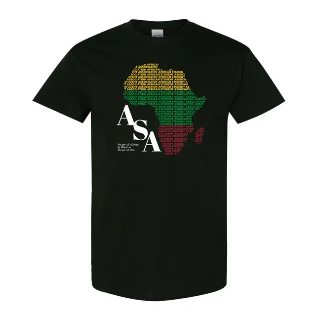 African Student Association Africa Silhouette PR Shirt 2
