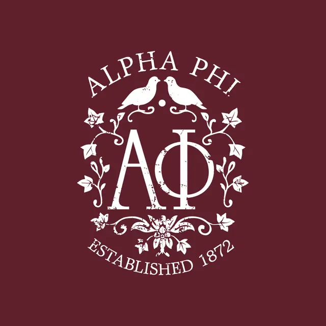 Alpha Phi Vintage Floral Crest PR Crewneck