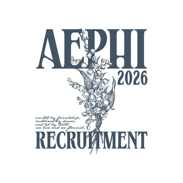 Alpha Epsilon Phi Floral Illustration Recruitment Shirt