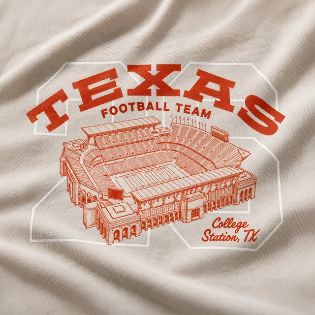 Football Team Stadium Illustration PR Shirt