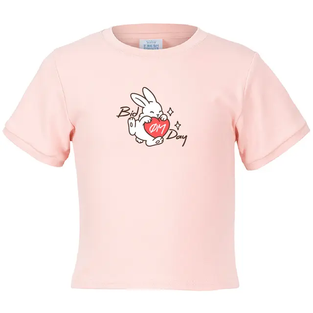 Phi Mu Bunny Heart Graphic Bid Day Shirt 2