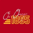 Chi Omega Script Over Bold Date Founder's Day Shirt