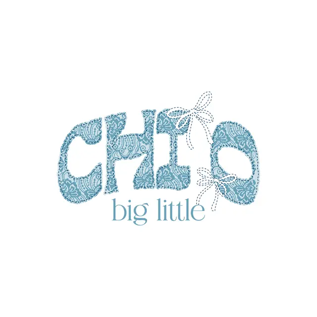 Chi Omega Paisley Pattern Big Little Crewneck