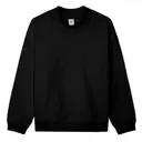 Customizeable Fresh Prints Denver Mock Neck Heavyweight Sweatshirt FP94USS Black Front