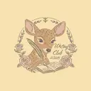 Writing Club Deer with Quill PR Shirt