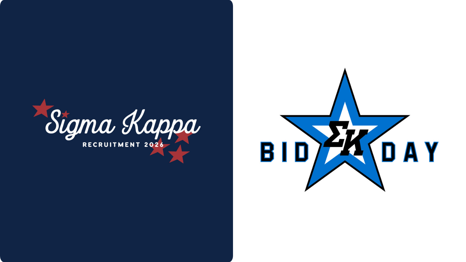 Sigma Kappa merch designs in minimalist styles
