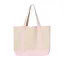 34.6L Large Canvas Deluxe Tote Natural Light Pink Back