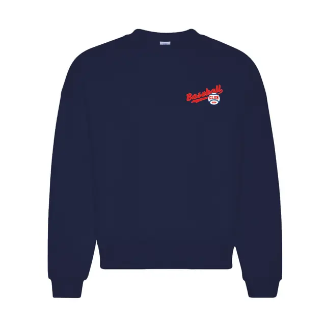 Baseball Team Hand Drawn Lettering Circle Logo PR Crewneck 2