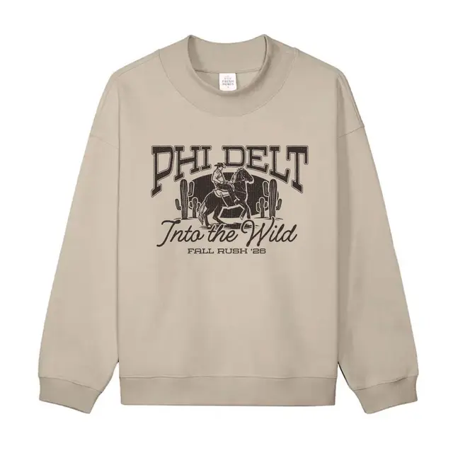 Phi Delta Theta Cowboy Illustration Into the Wild Sweater 2
