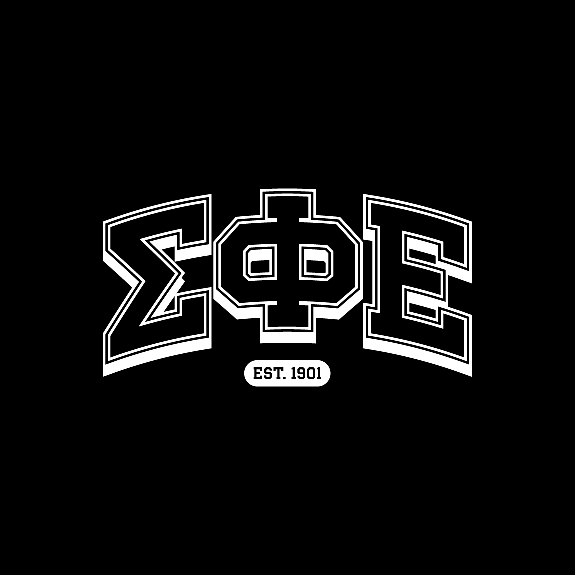 Sigma Phi Epsilon Bold Greek Letters PR Shirt | Fresh Prints