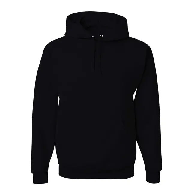 Customizable Jerzees Nublend Hooded Sweatshirt 996 Black Front