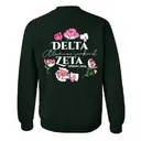 Delta Zeta Floral Script Parent's Weekend Crewneck 2