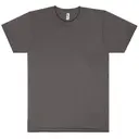 Customizable Los Angeles Apparel S/S Fine Jersey Crew 4.3 Oz 20001 Asphalt Front
