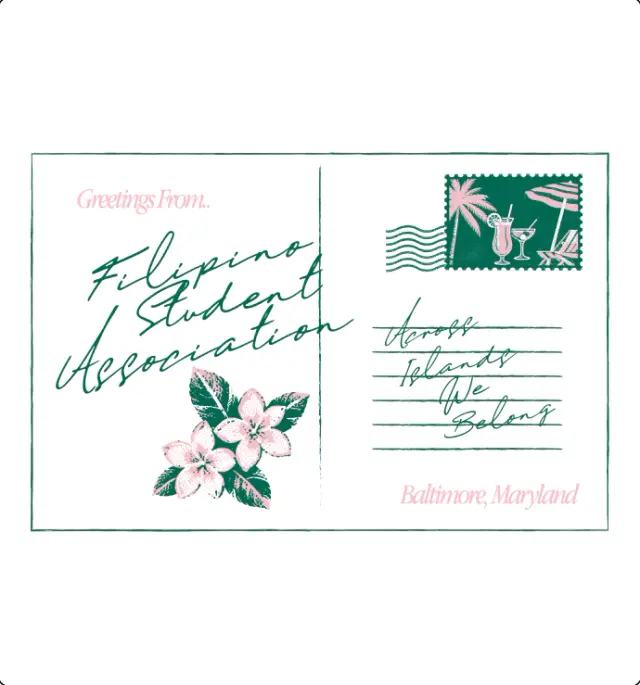 Filipino Student Association Floral Illustration PR Shirt