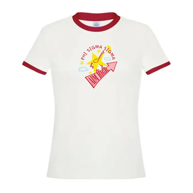 Phi Sigma Sigma Fun Star Graphic PR Shirt 2