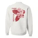Floral Graphic with Red Lettering PR Crewneck 2