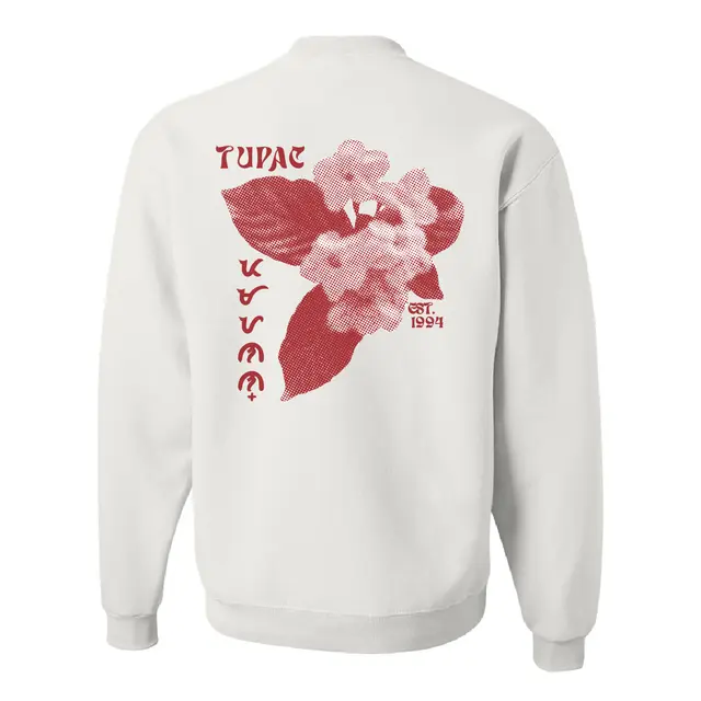 Floral Graphic with Red Lettering PR Crewneck 2