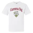 Gamma Sigma Sigma Curved Text Floral PR Shirt 2