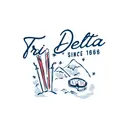 Delta Delta Delta Ski Mountain Scene PR Shirt