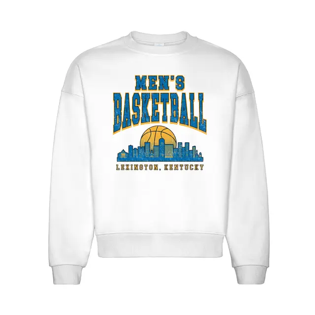 Men's Basketball City Skyline Basketball Graphic Crewneck 2