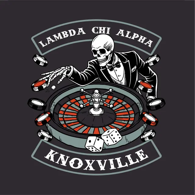 Lambda Chi Alpha Skeleton Roulette PR Shirt