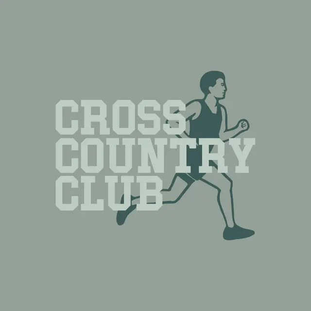 Cross Country Club Runner Graphic PR Hoodie